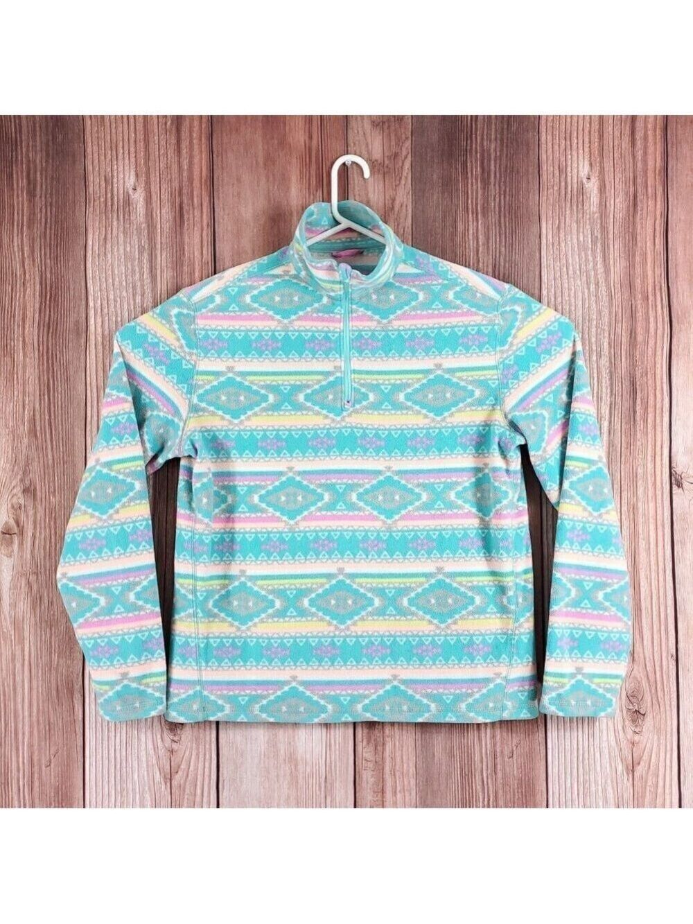 Chubbies Mens Size Medium The Flame Commander 1/4 Zip Fleece Pullover Aztec